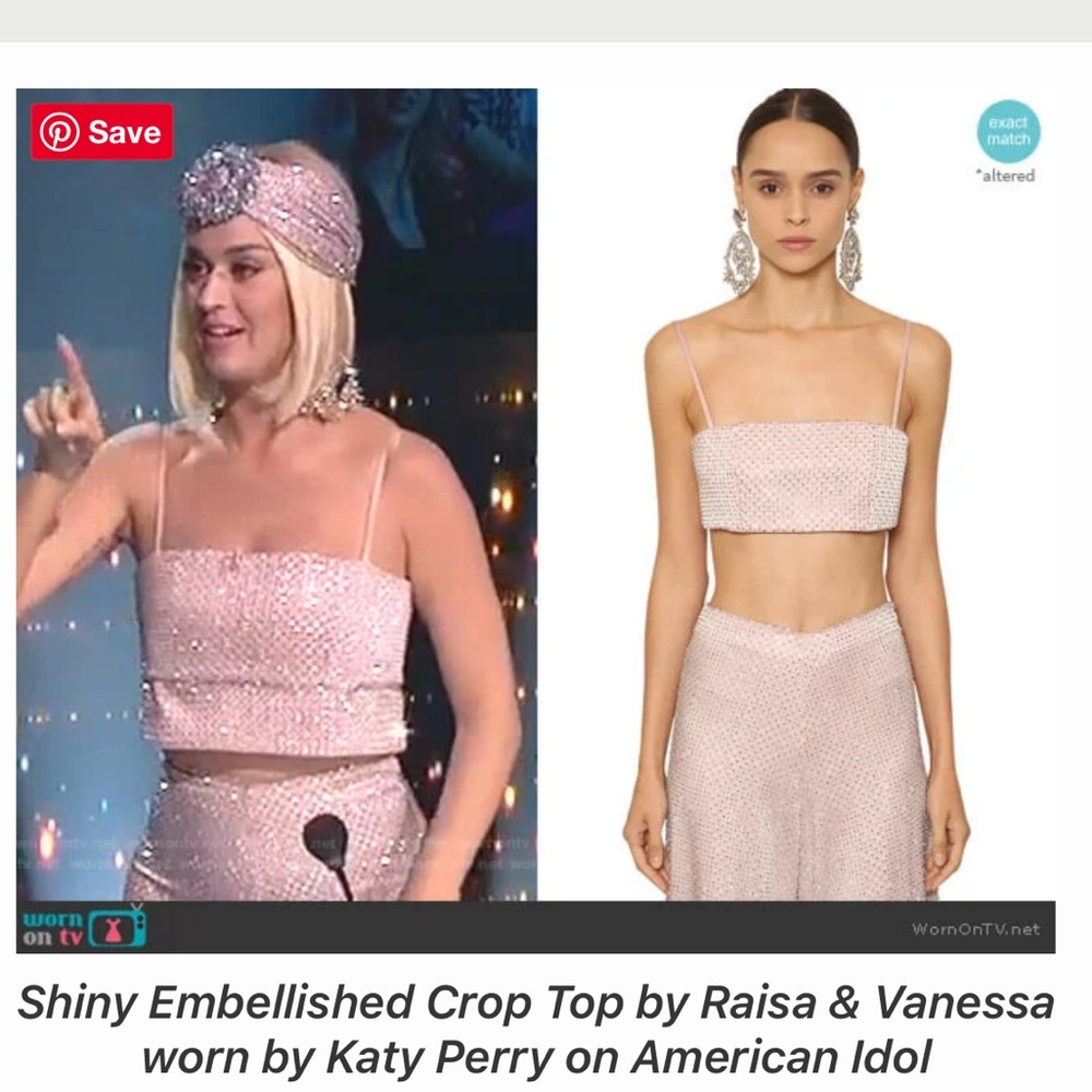 Rhinestone Pants and Matching Top Set by Raisa Vanessa originally over $2k!!